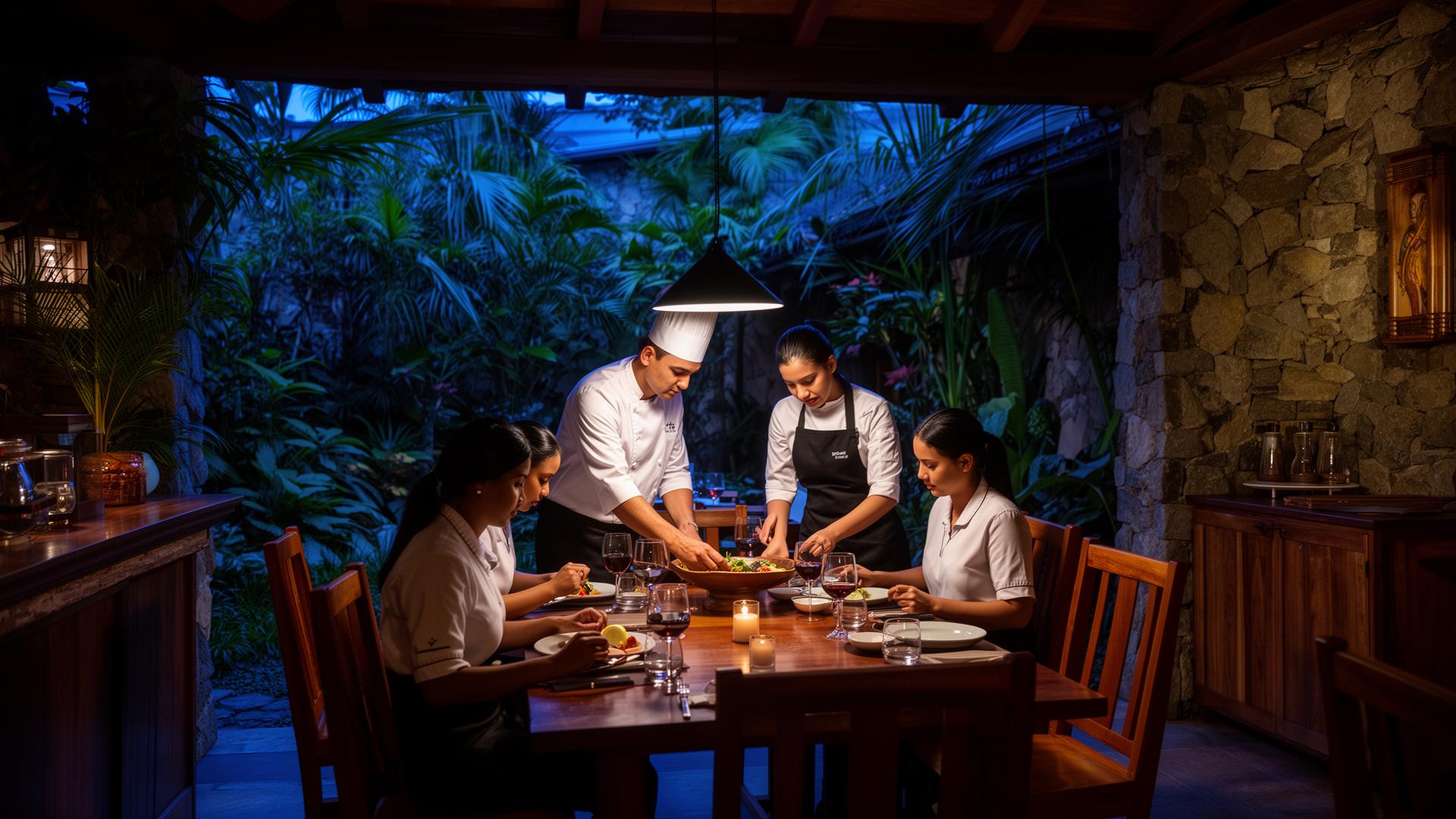 Restaurante costarricense en operación